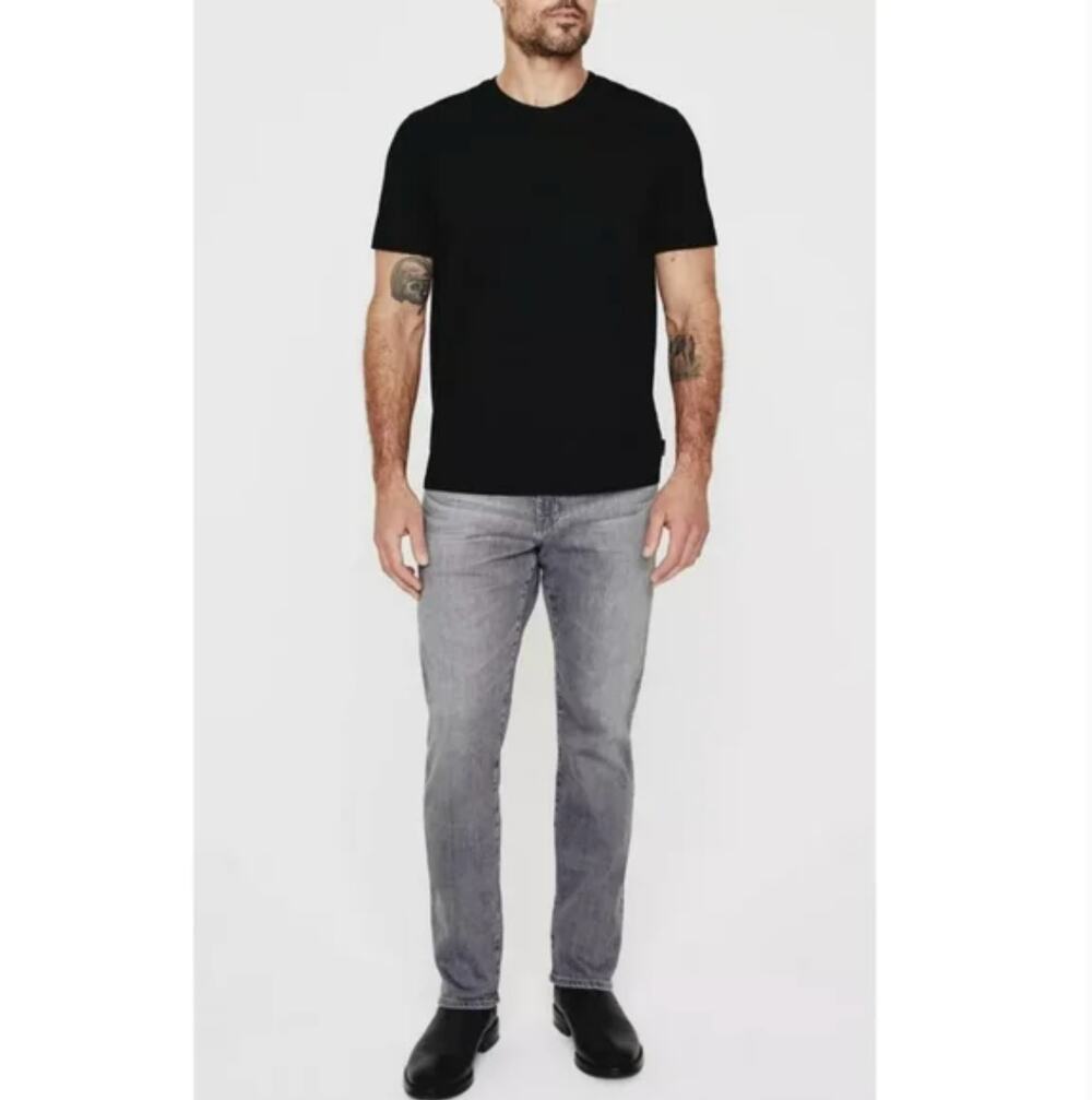 AG Adriano Goldschmied Everett Slim Straight Jean Men’s 36 Gray Denim Jeans